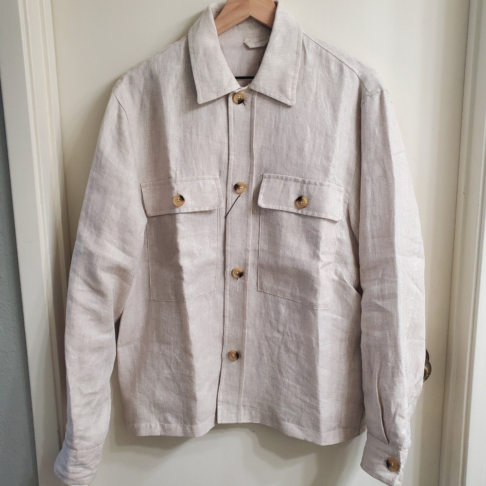 COPY - Zara Linen Shirt Jacket (M)